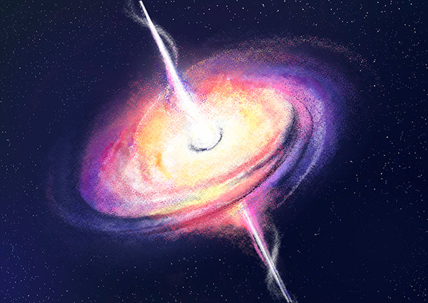 Quasar Illustration Art Print