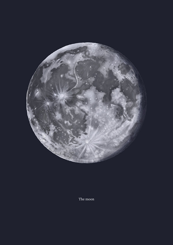 Moon Illustration Art Print